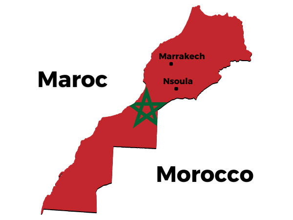 Carte Du Maroc Avec Son Sahara, Le Maroc Est Dans Son Sahara, Le Sahara Est Dans Son Maroc