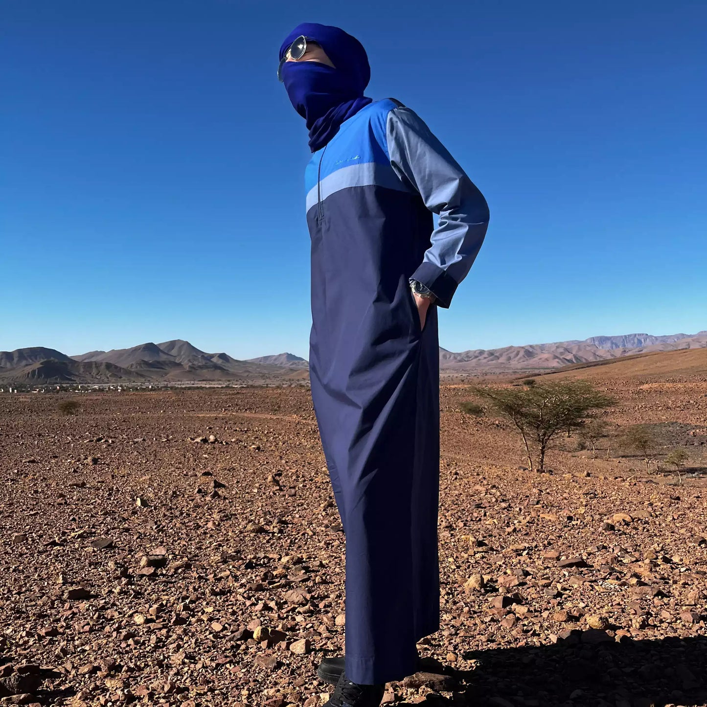Qamis Homme Bleu Touareg