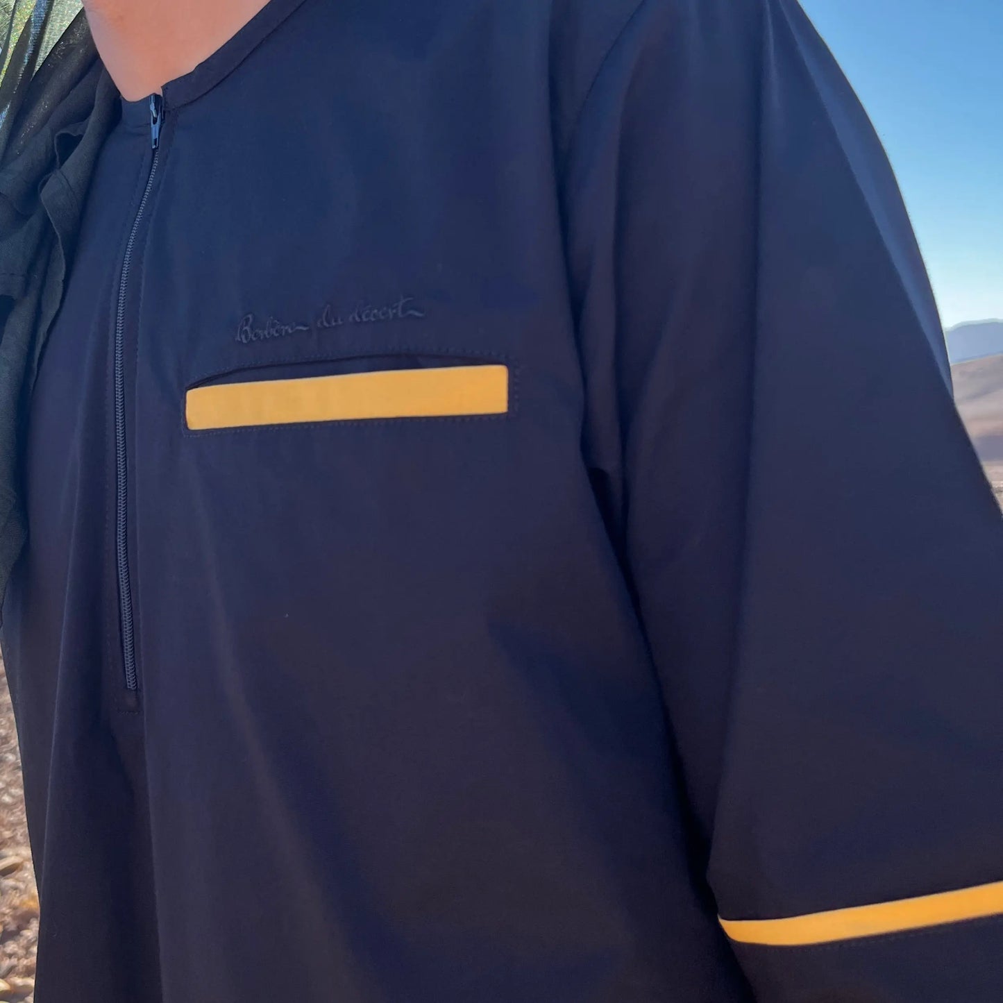 Qamis Homme Black Météorite