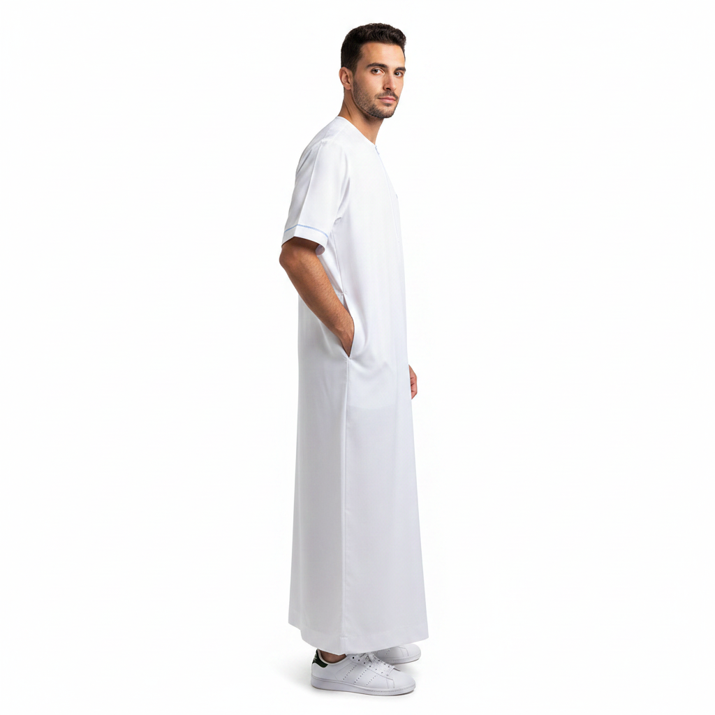 Qamis Ciel Blanc