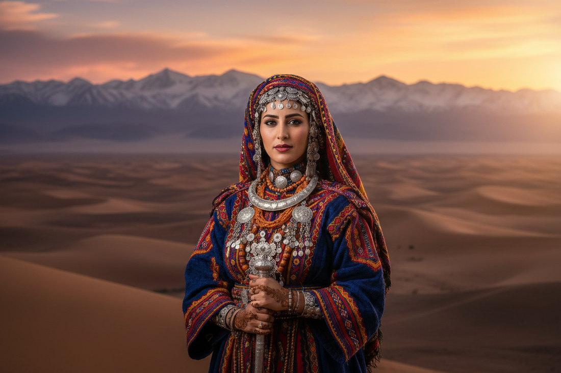 femme berbère portant des bijoux