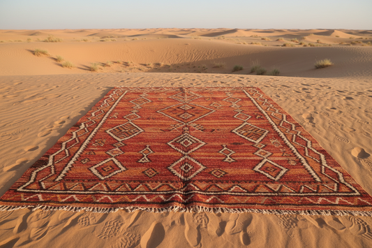tapis berbère dans le désert