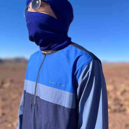 Herren Qamis Blue Touareg