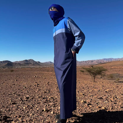 Herren Qamis Blue Touareg