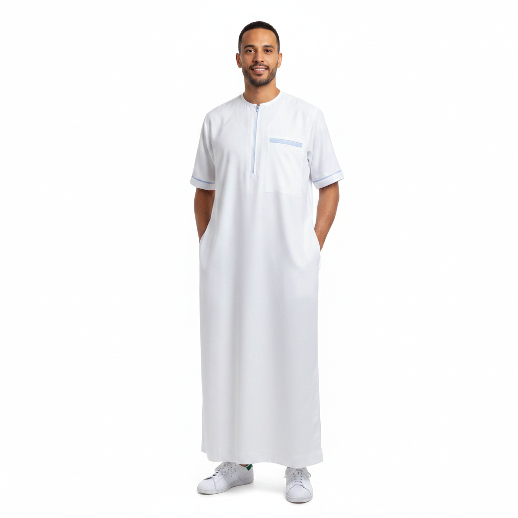 qamis coton blanc