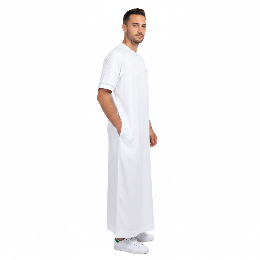 Qamis Ciel Blanc
