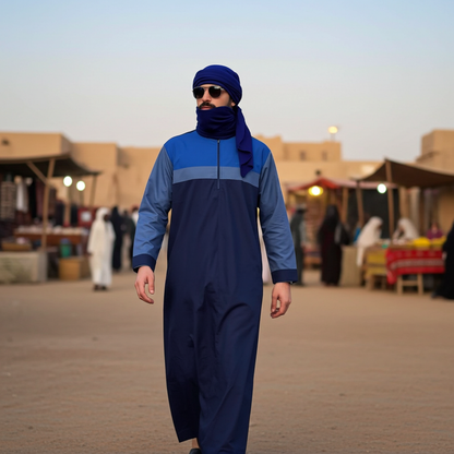 Qamis Homme Bleu Touareg